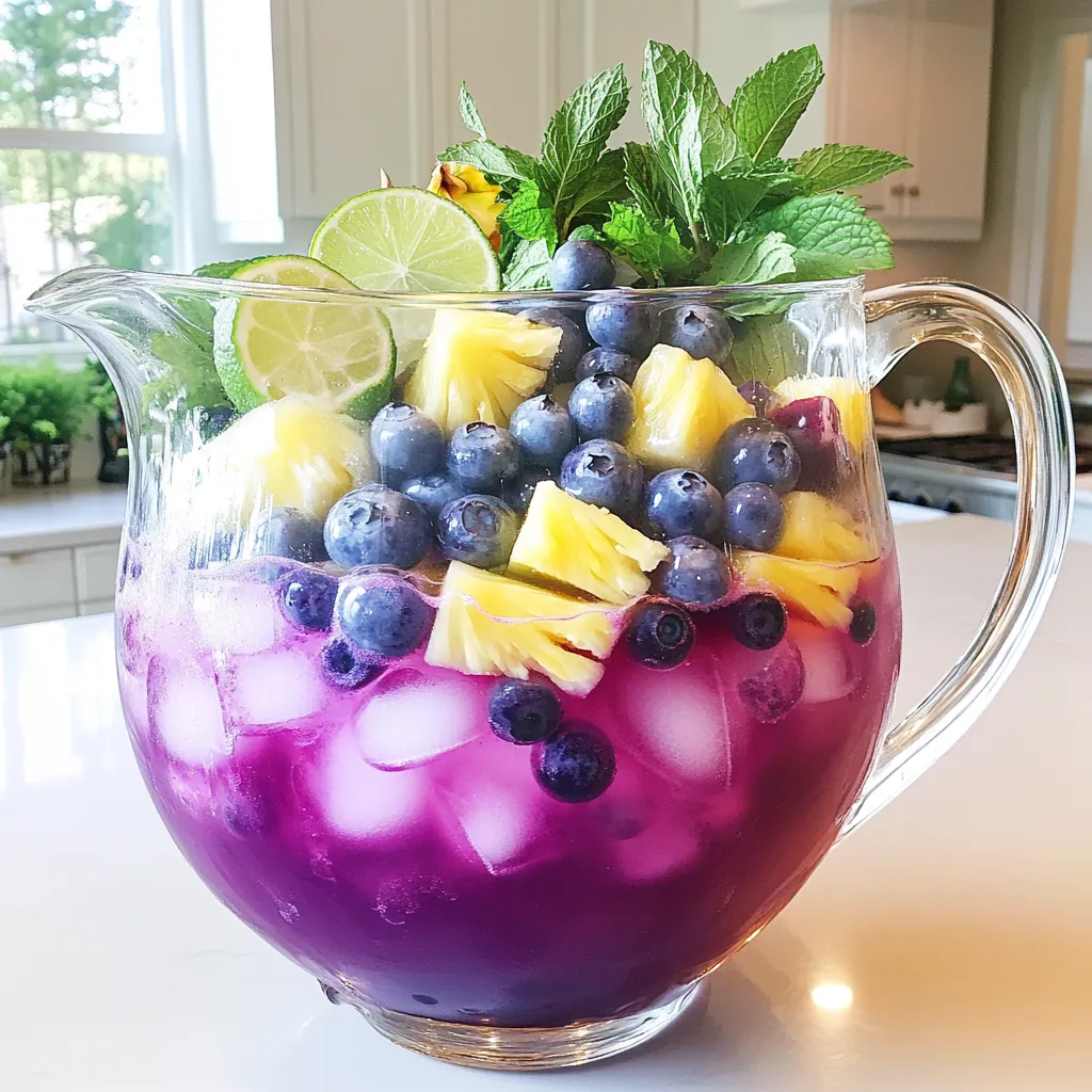 Purple Paradise Punch Refreshing Fruit Drink Recipe