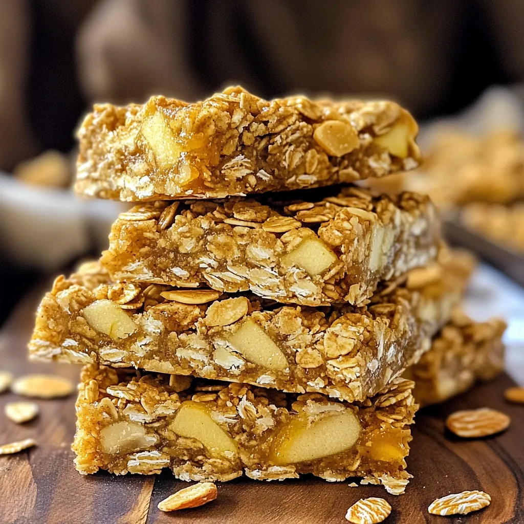 Gingerbread Apple Granola Bars Tasty and Healthy Snack