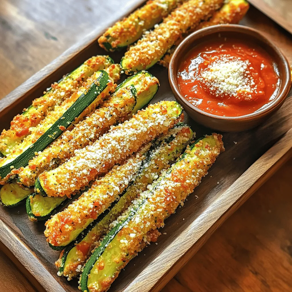Parmesan Crusted Zucchini Fries Crispy and Delicious