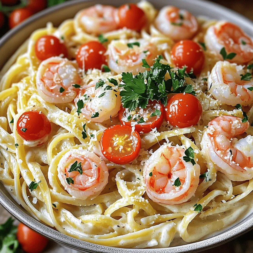 Creamy Garlic Shrimp Linguine Flavorful Pasta Delight