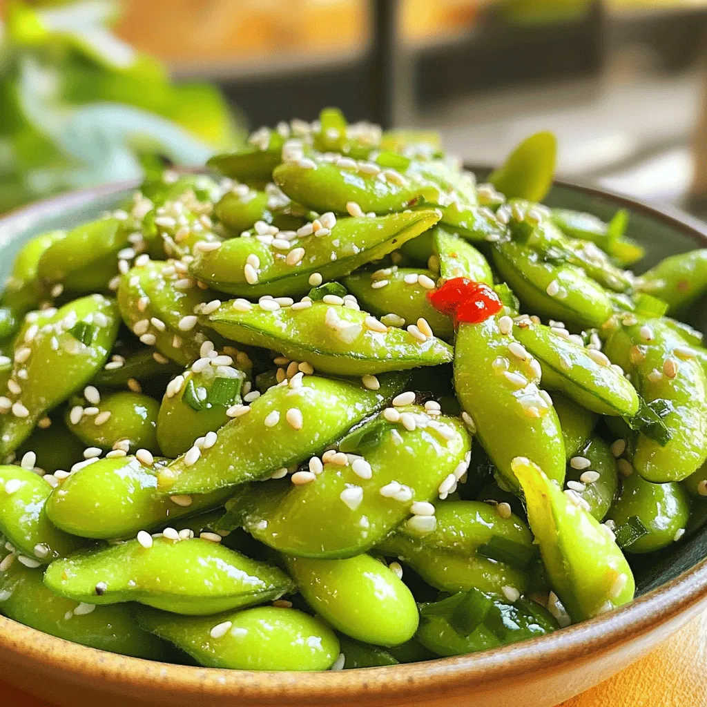 Spicy Garlic Edamame Easy and Flavorful Snack Recipe