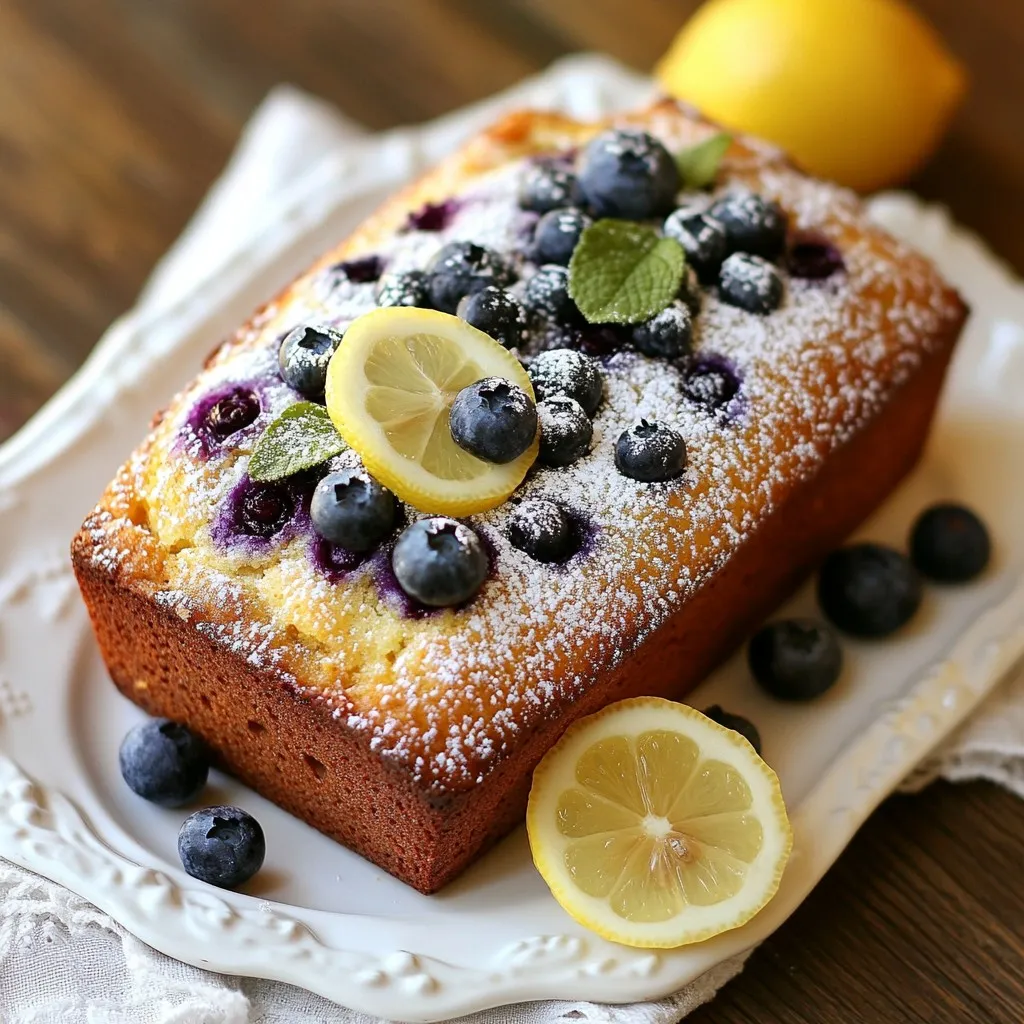 Blueberry Lemon Yogurt Bread Delightful and Easy Recipe
