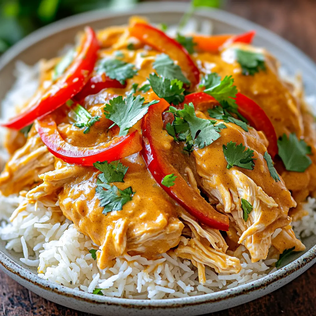 Slow Cooker Thai Peanut Chicken Flavorful and Easy Meal
