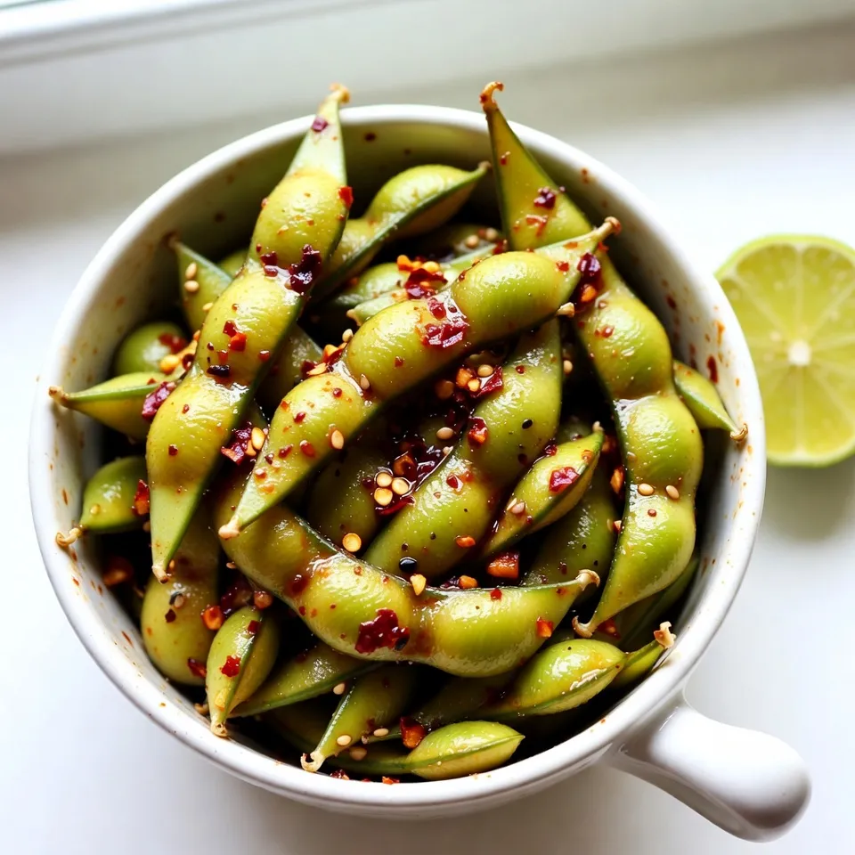 Spicy Garlic Edamame Savory and Simple Snack
