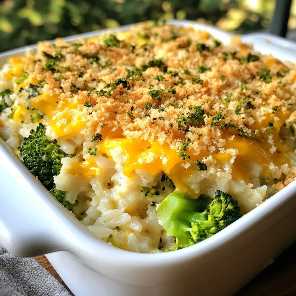 Cheesy Broccoli Rice Bake Flavorful Comfort Dish