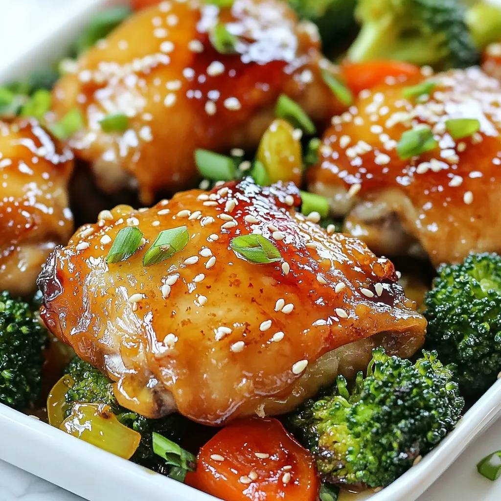 One-Pan Honey Garlic Chicken Thighs Tasty and Simple