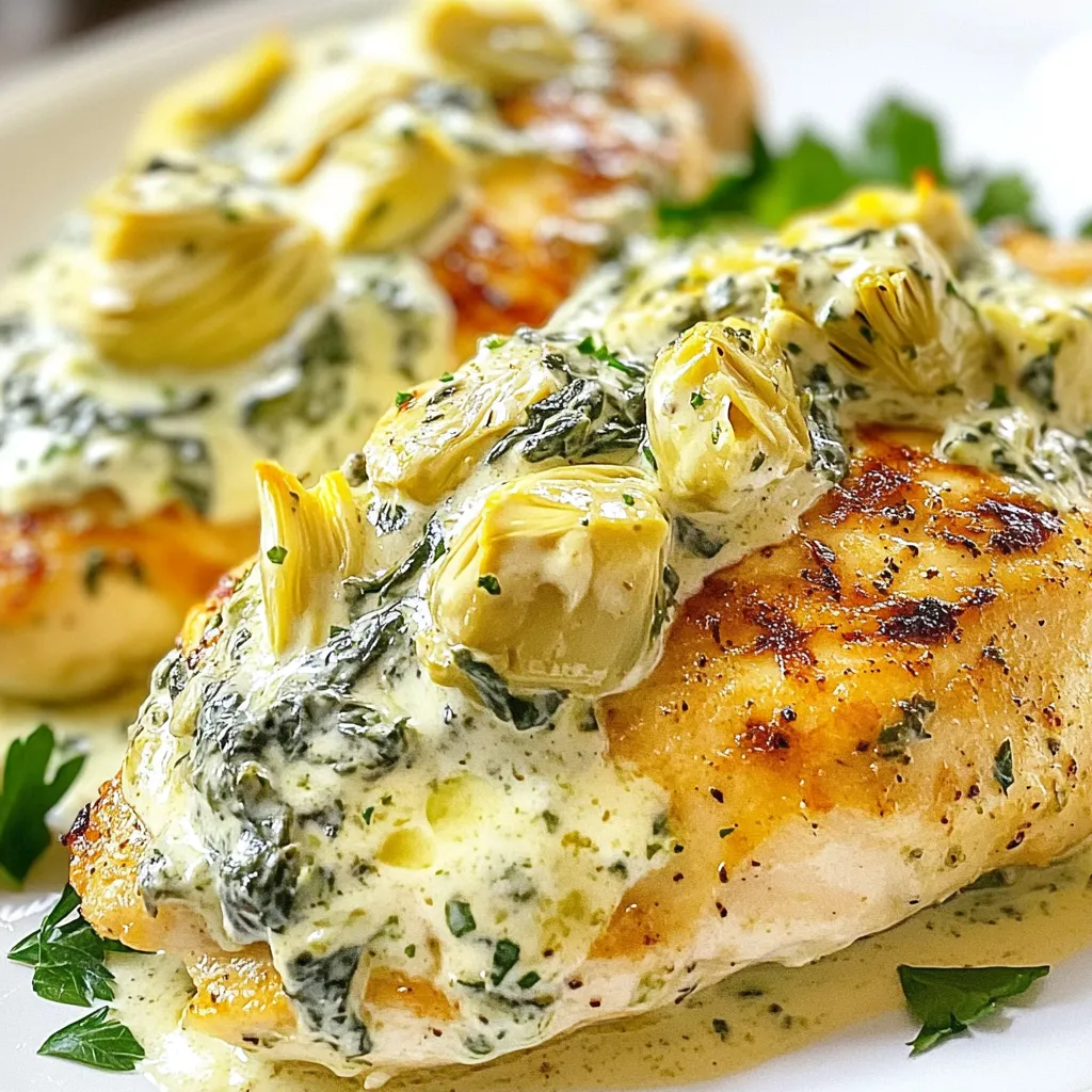 Creamy Spinach Artichoke Chicken Flavorful Delight