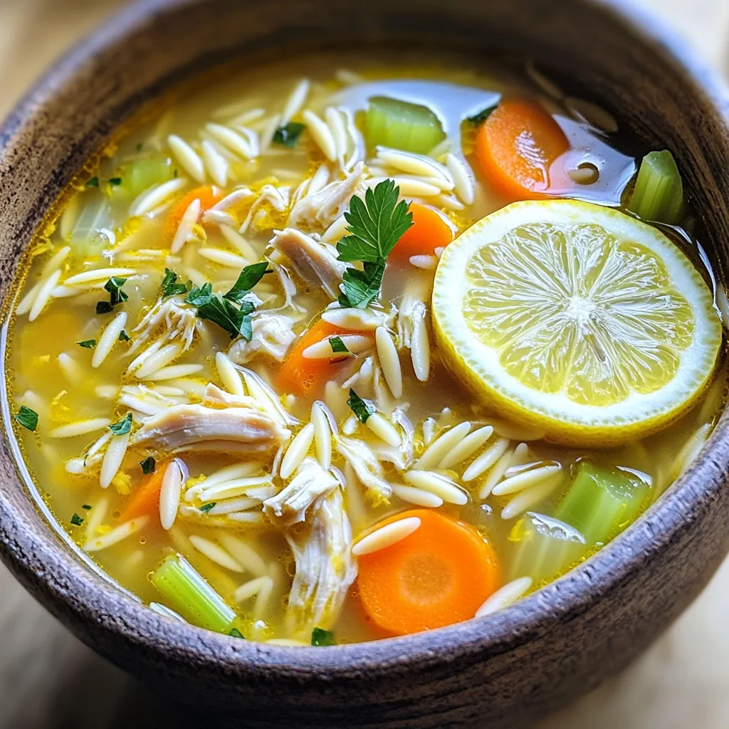 Greek Lemon Chicken Soup Flavorful Comfort in a Bowl
