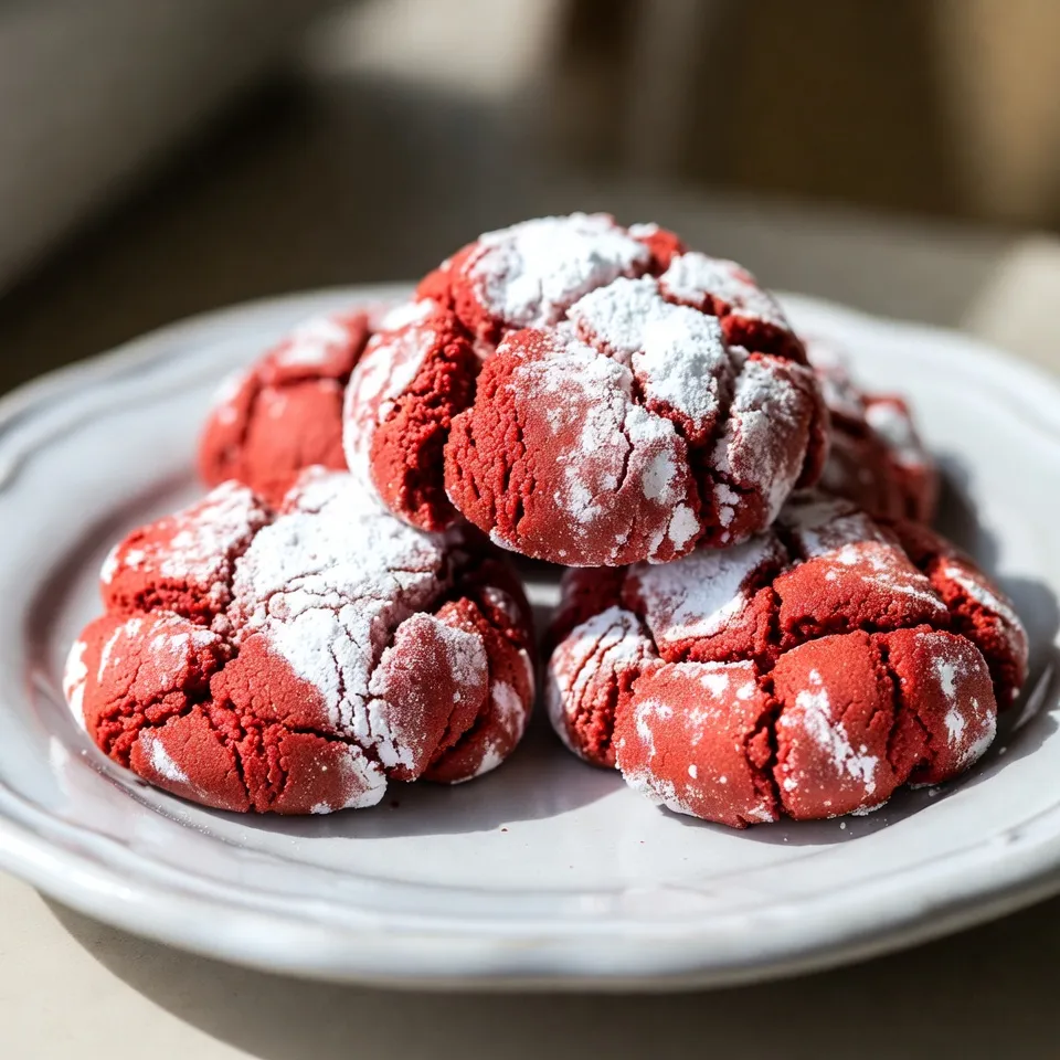 Red Velvet Crinkle Cookies Delightful and Easy Recipe