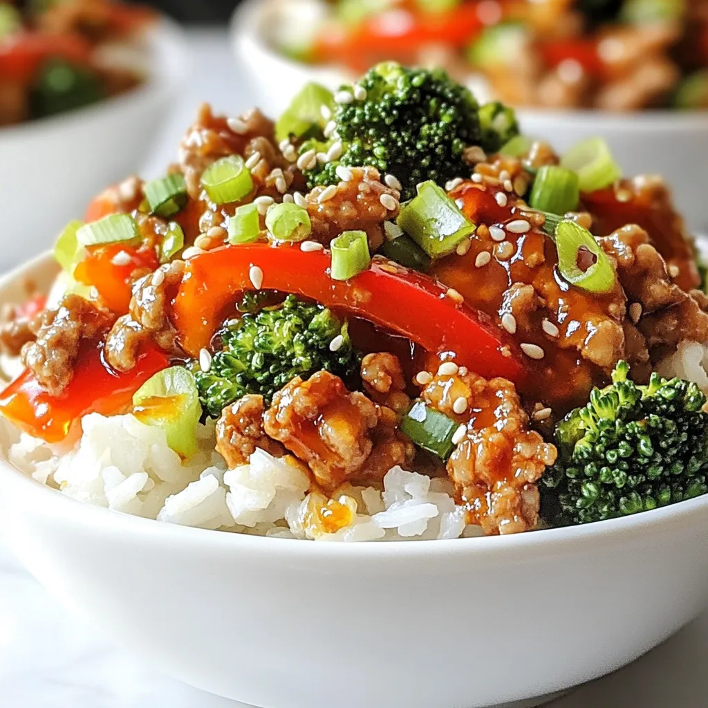 Bang Bang Ground Turkey Rice Bowls Flavorful Delight