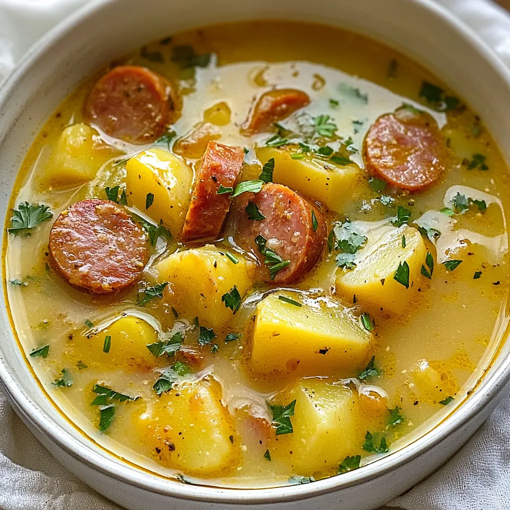 Kielbasa Potato Soup Flavorful and Filling Recipe