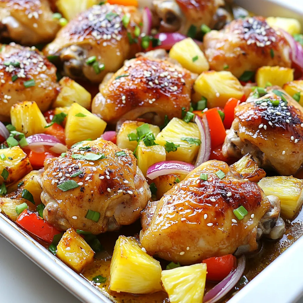 Hawaiian Chicken Sheet Pan Flavorful and Simple Meal