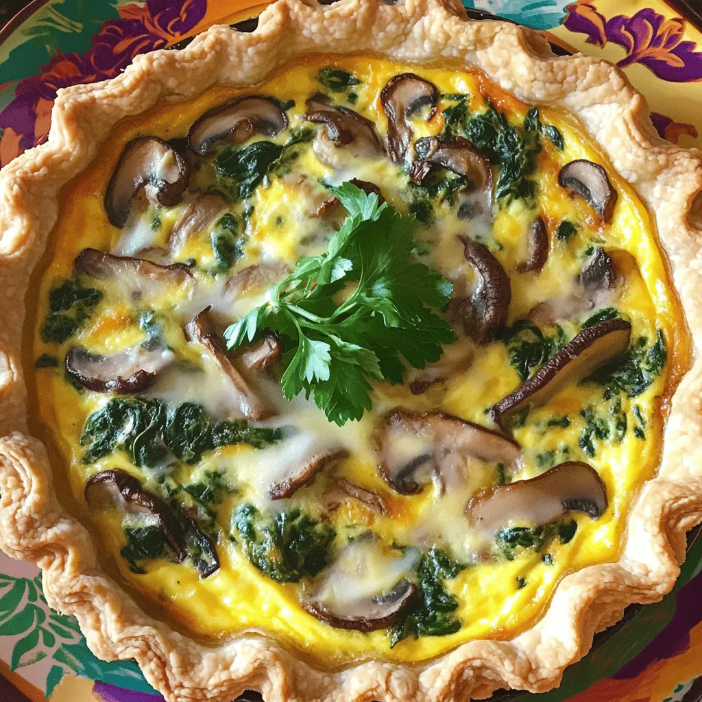 Spinach Mushroom Quiche Simple and Flavorful Meal