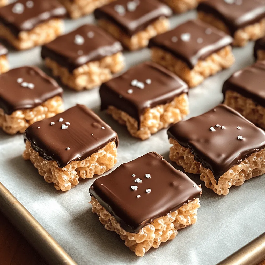 Chocolate Dipped Rice Krispie Treats Rich in Flavor