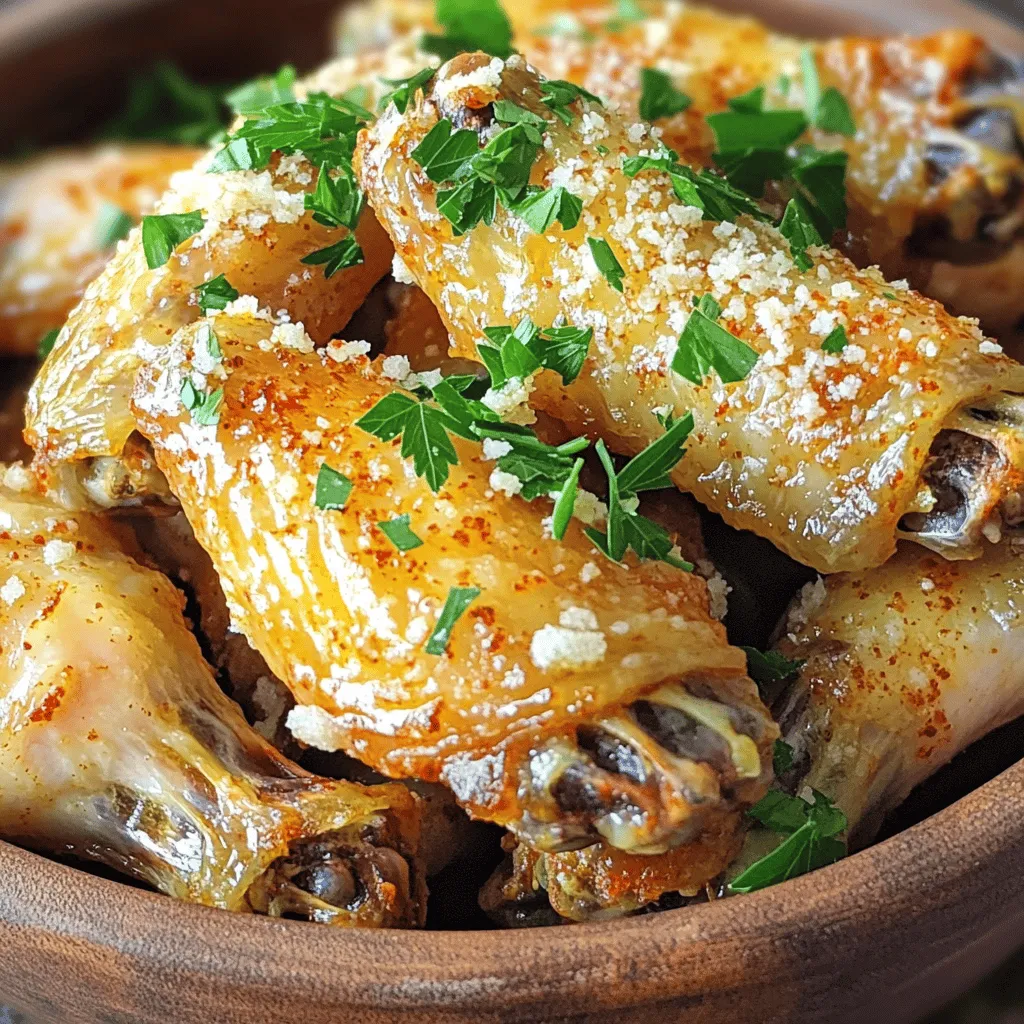 Garlic Parmesan Wings Air Fryer Crispy Treat