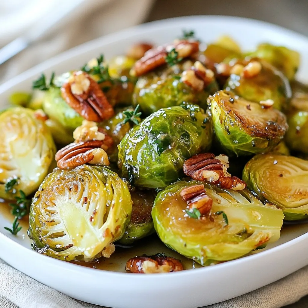 Maple Dijon Roasted Brussels Sprouts Simple and Tasty