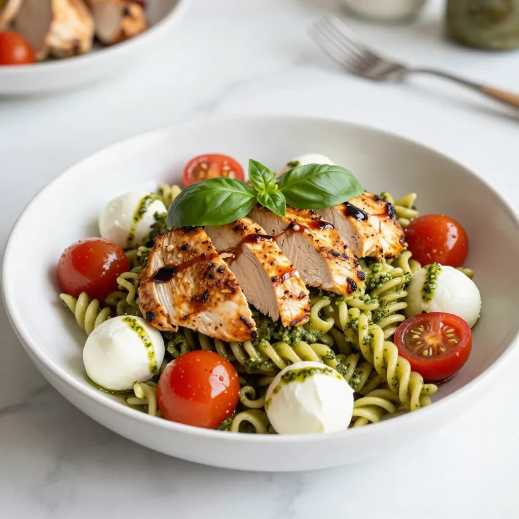 Pesto Chicken Caprese Pasta Flavorful and Simple Meal
