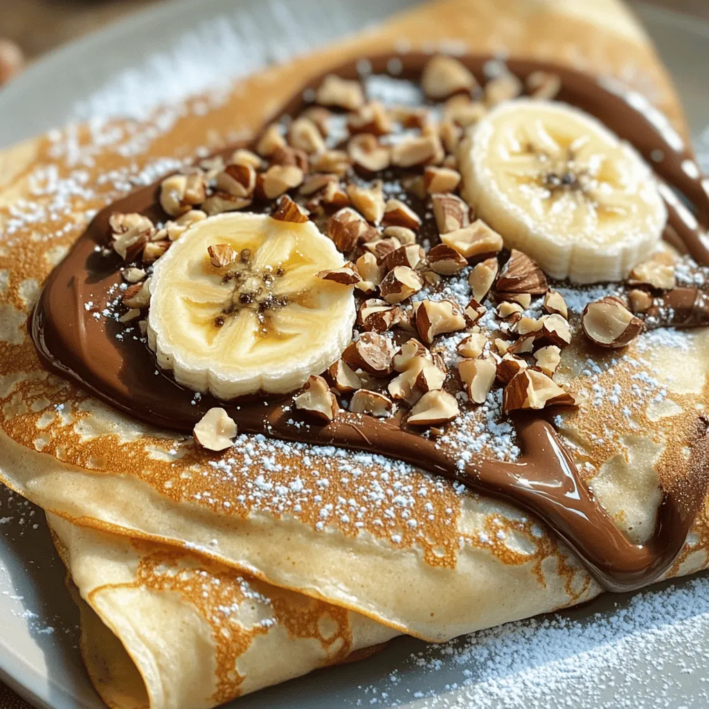 Chocolate Hazelnut Banana Crepes Simple and Delicious