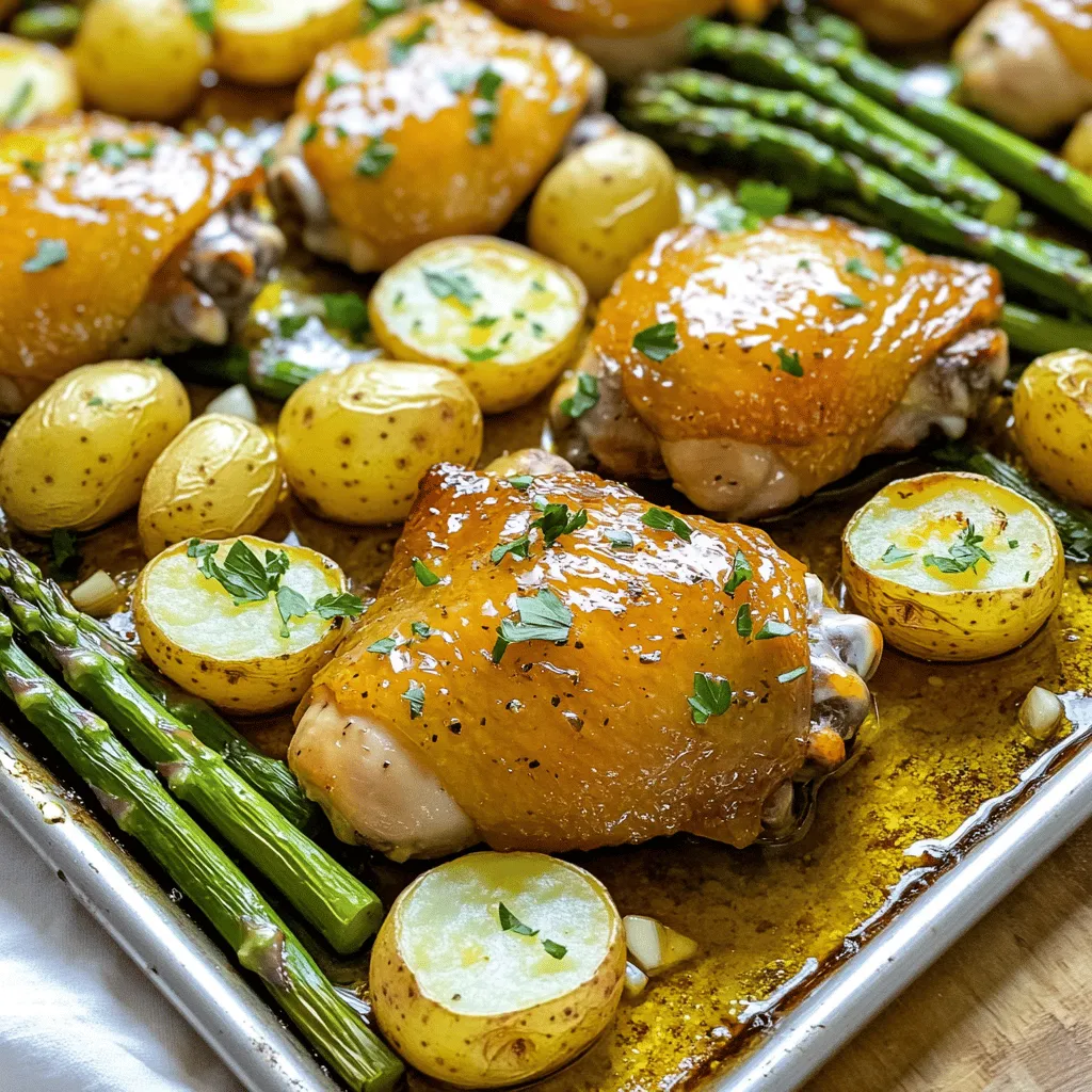 Honey Mustard Chicken Thighs Sheet Pan Delight