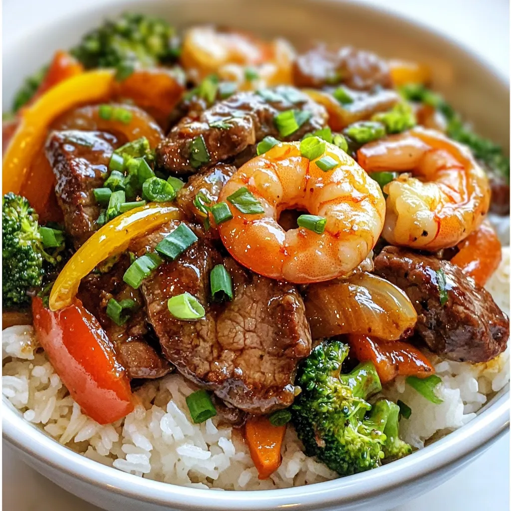 Savory Steak and Shrimp Stir Fry Quick and Easy Meal