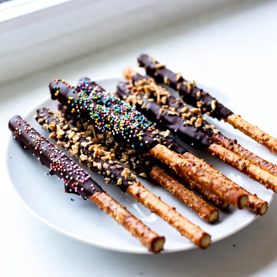 Chocolate Covered Pretzel Rods Irresistible Sweet Treats