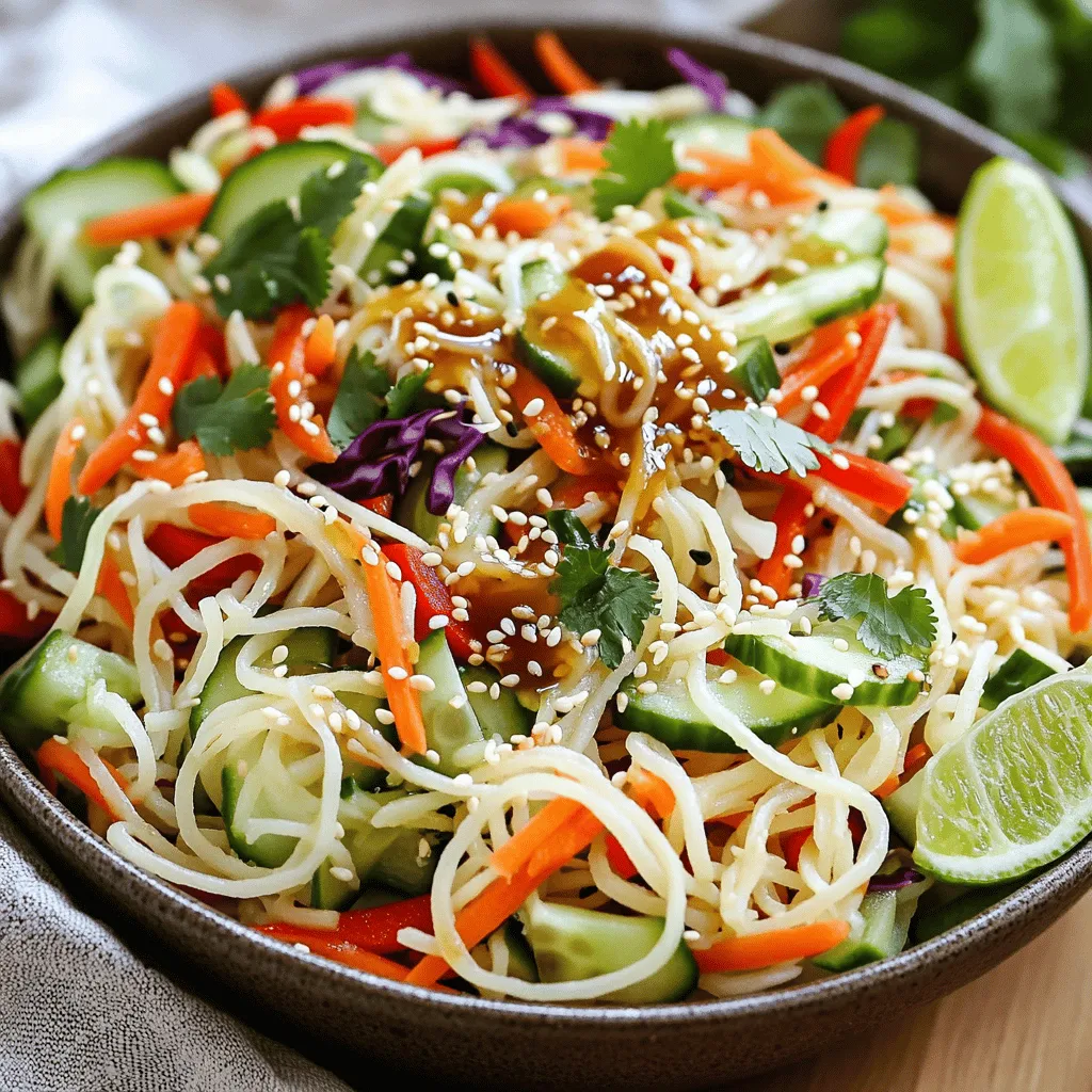 Flavorful Sesame Ginger Noodle Salad Delightful Dish