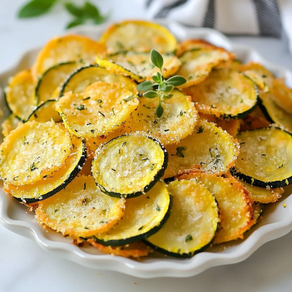 Garlic Parmesan Zucchini Chips Crispy Flavor Boost