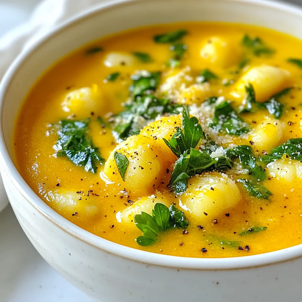Butternut Squash Gnocchi Soup Rich and Comforting Dish