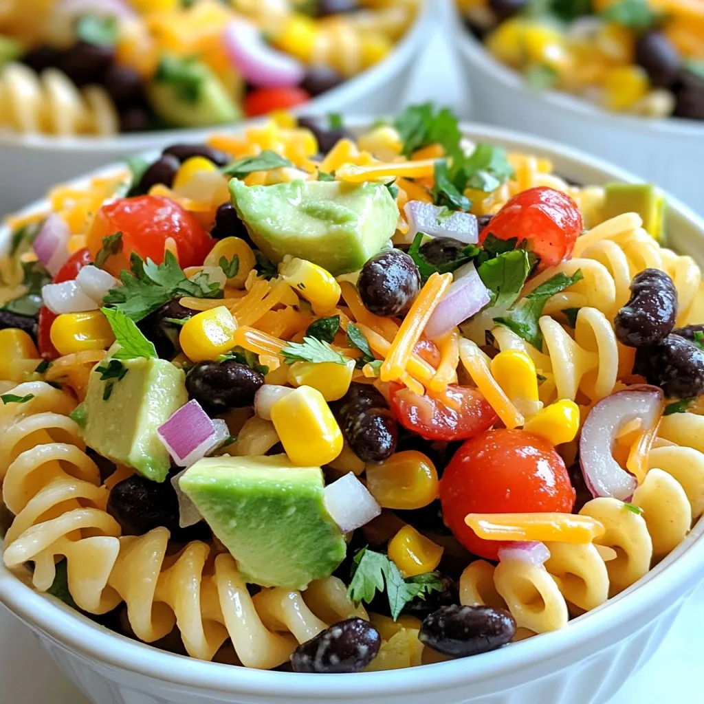 Fiesta Taco Pasta Salad Flavorful Summer Delight