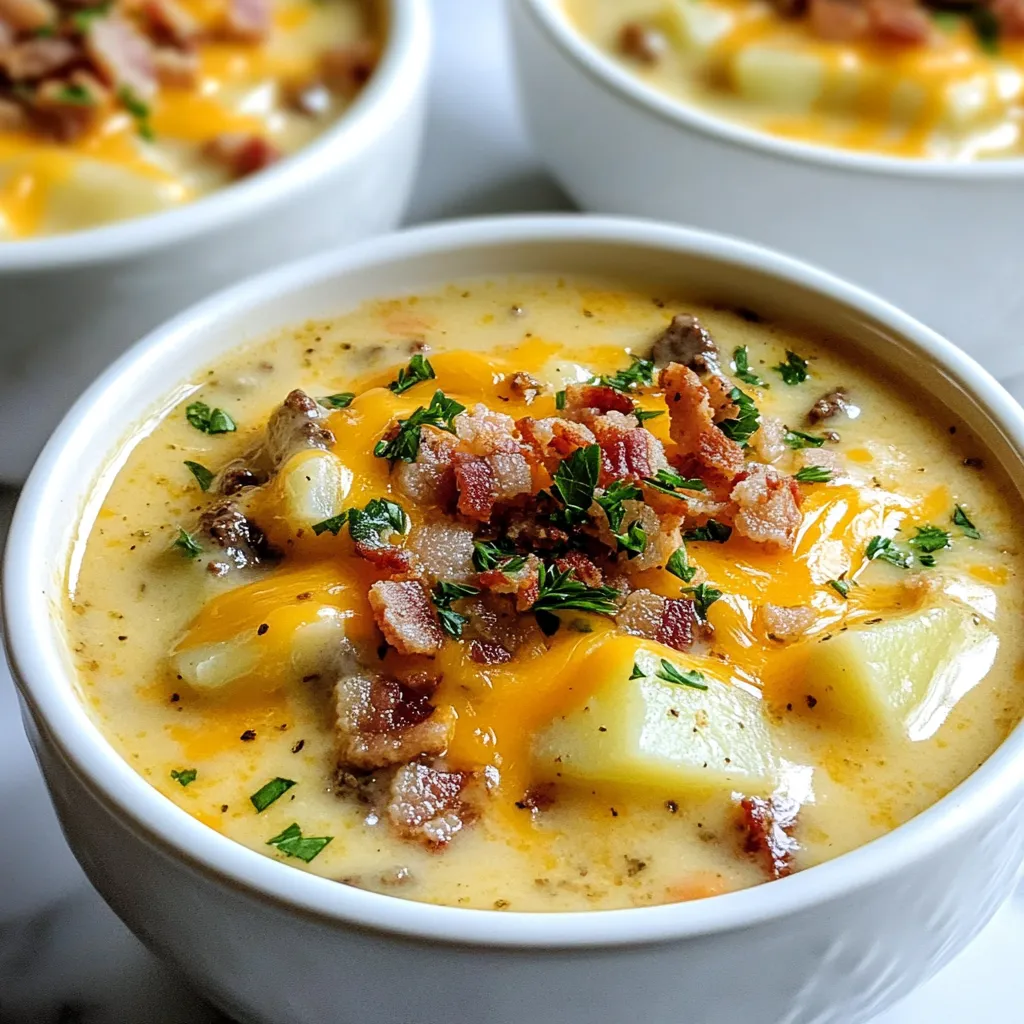 Cheeseburger Soup Hearty and Flavorful Comfort Dish