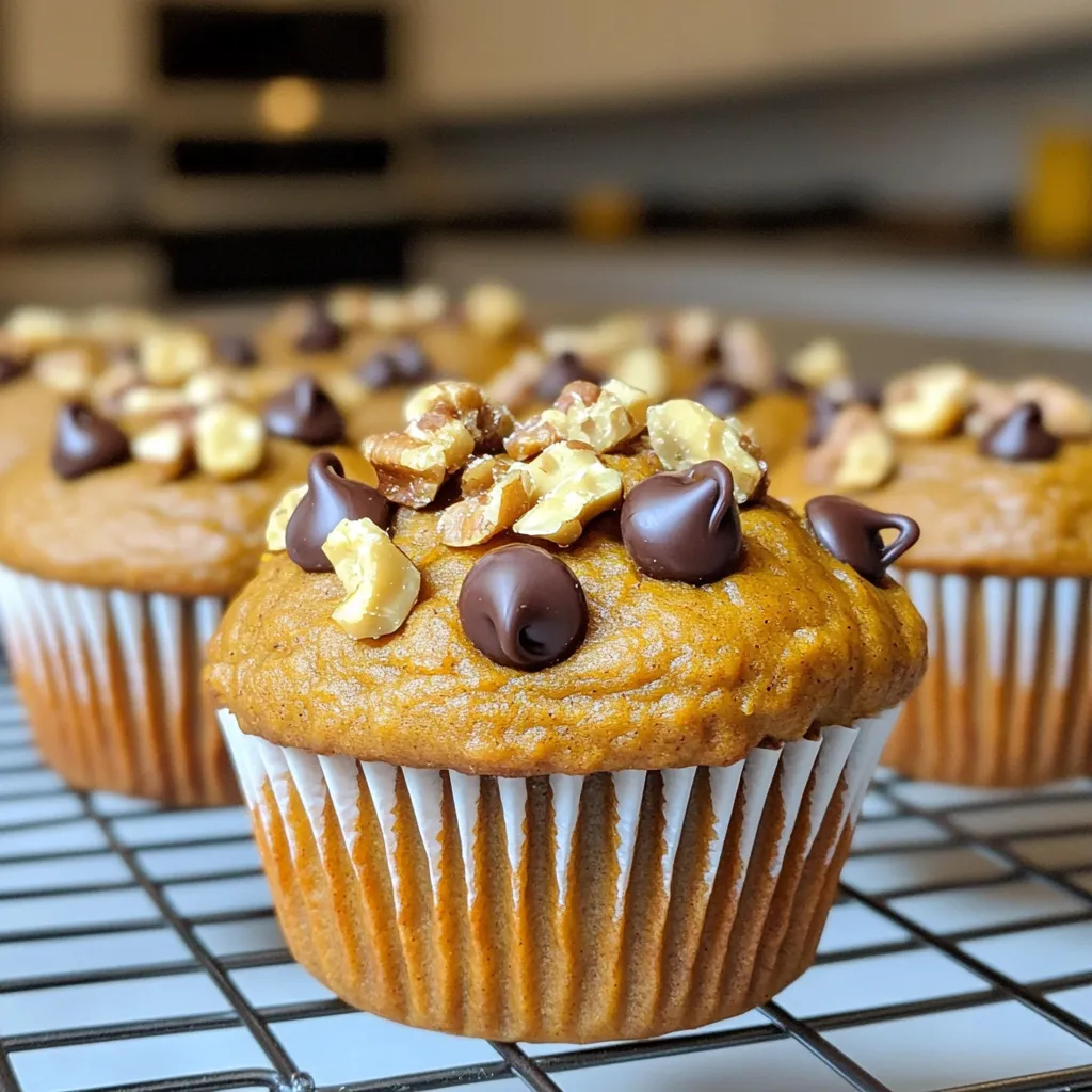 Pumpkin Chocolate Chip Muffins Bakery Style Delight