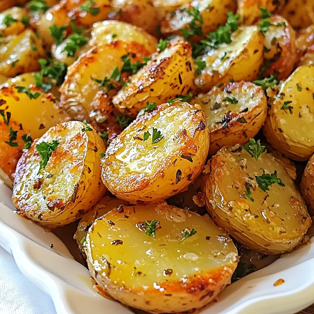Garlic Herb Roasted Potatoes Easy and Delicious Recipe