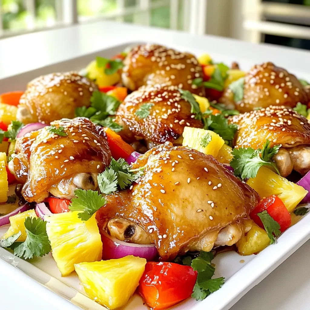 Hawaiian Chicken Sheet Pan Easy and Delicious Meal