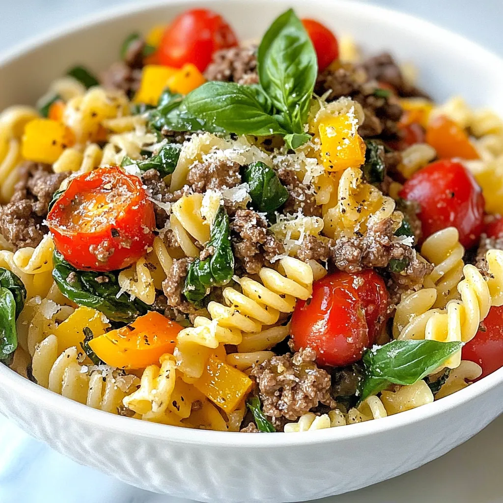 Garlic Beef Pasta Skillet Easy and Flavorful Dish