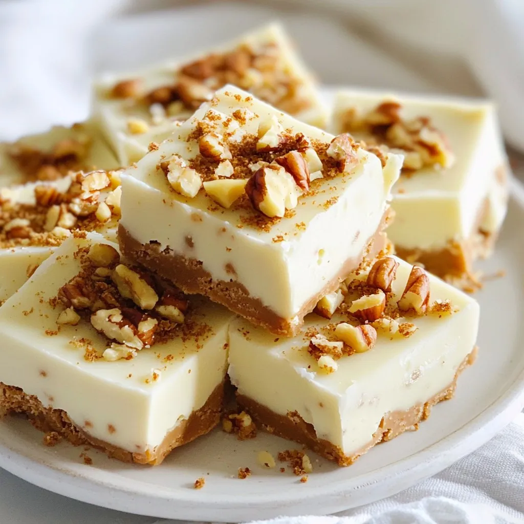 White Chocolate Gingerbread Fudge Delightful Treat