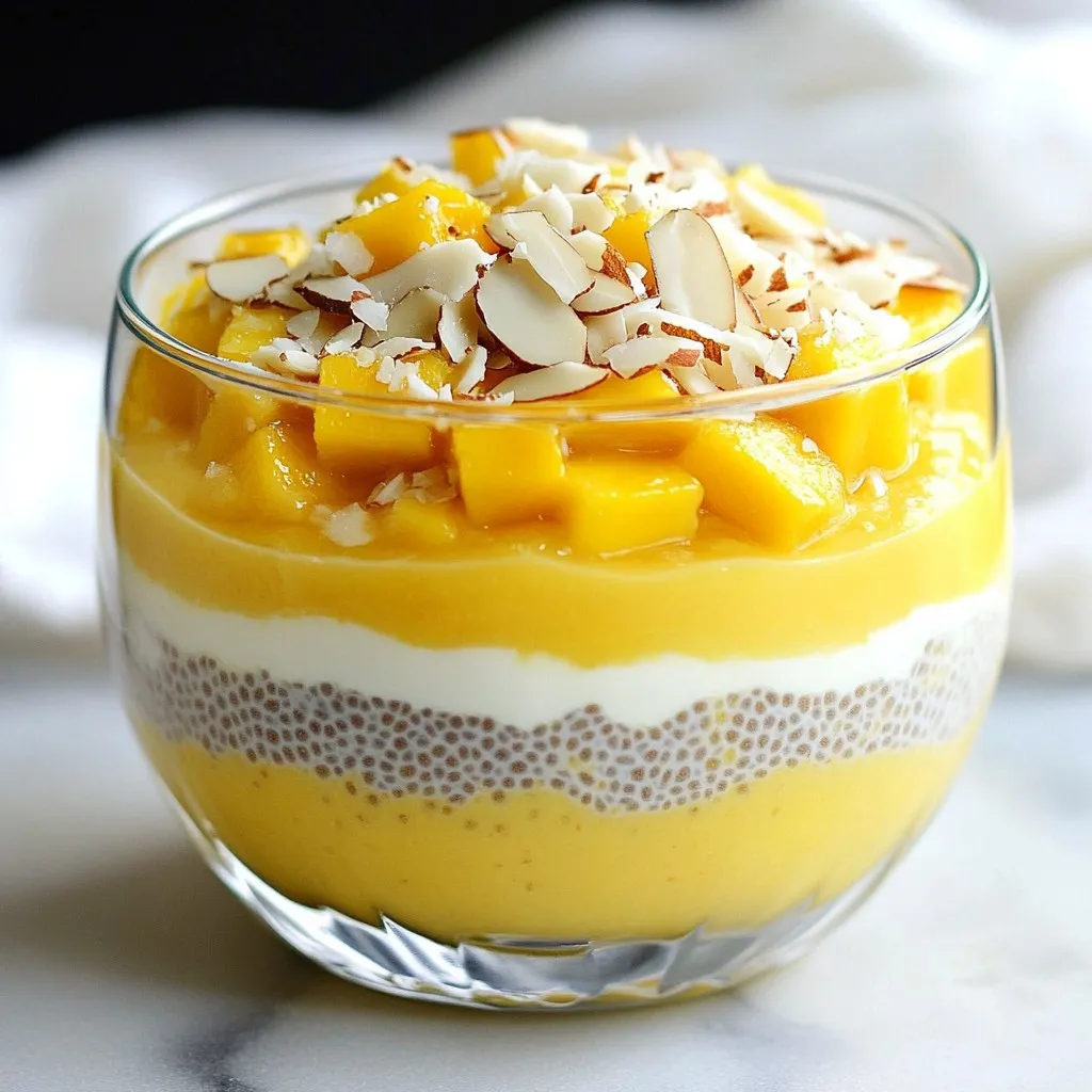 Coconut Mango Chia Pudding Easy and Tasty Recipe