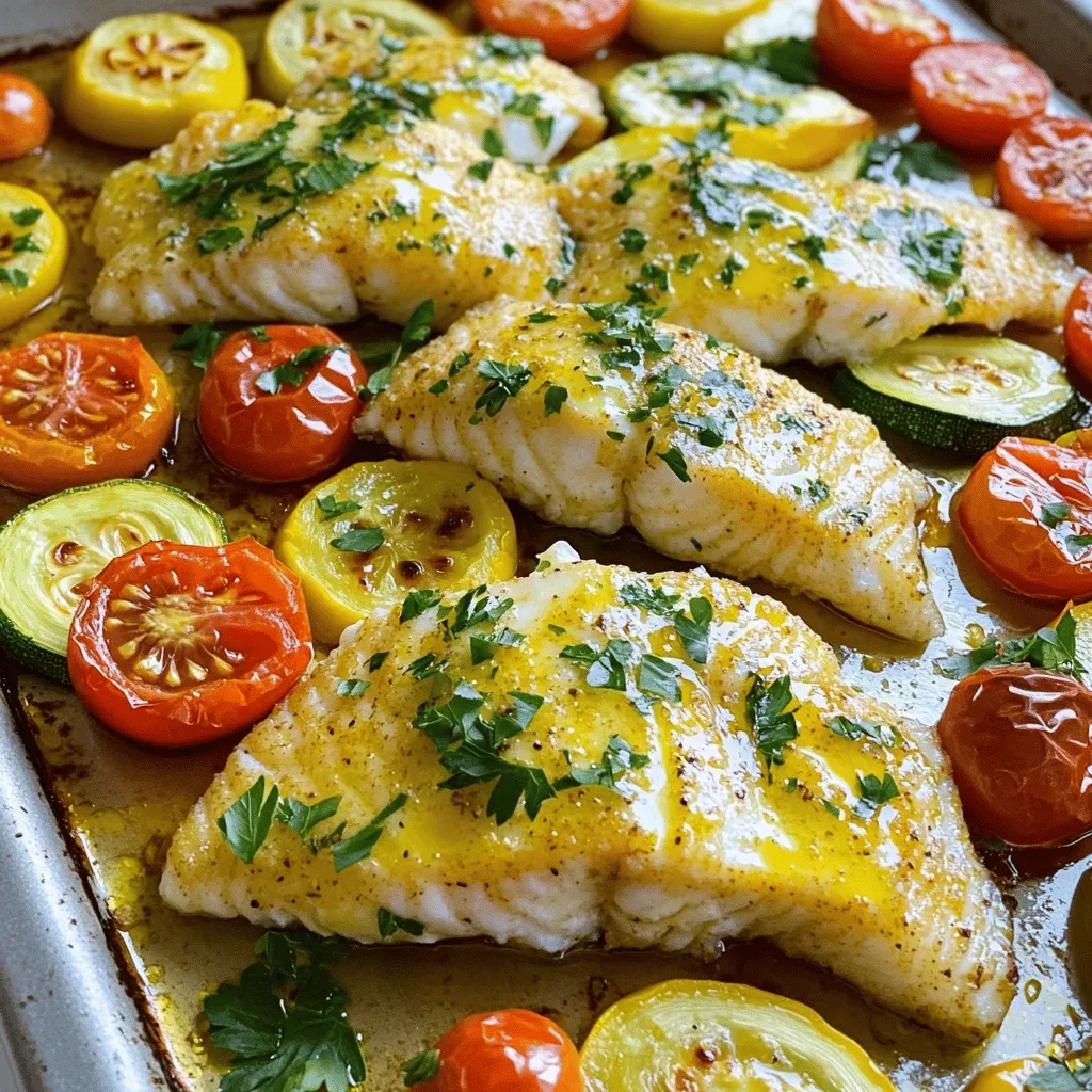 Sheet Pan Lemon Garlic Tilapia Simple and Tasty Meal