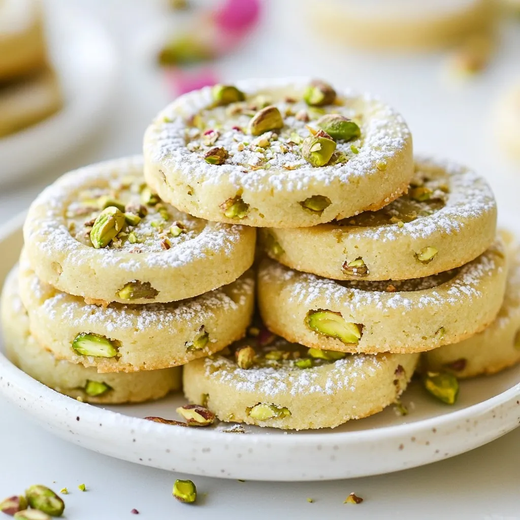 Pistachio Rosewater Shortbread Perfect for Any Occasion