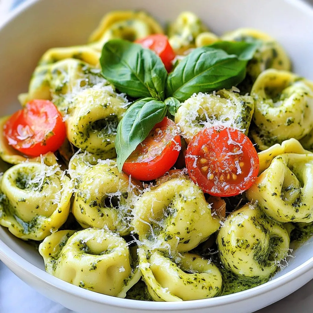 Creamy Pesto Tortellini Skillet Savory and Simple Meal