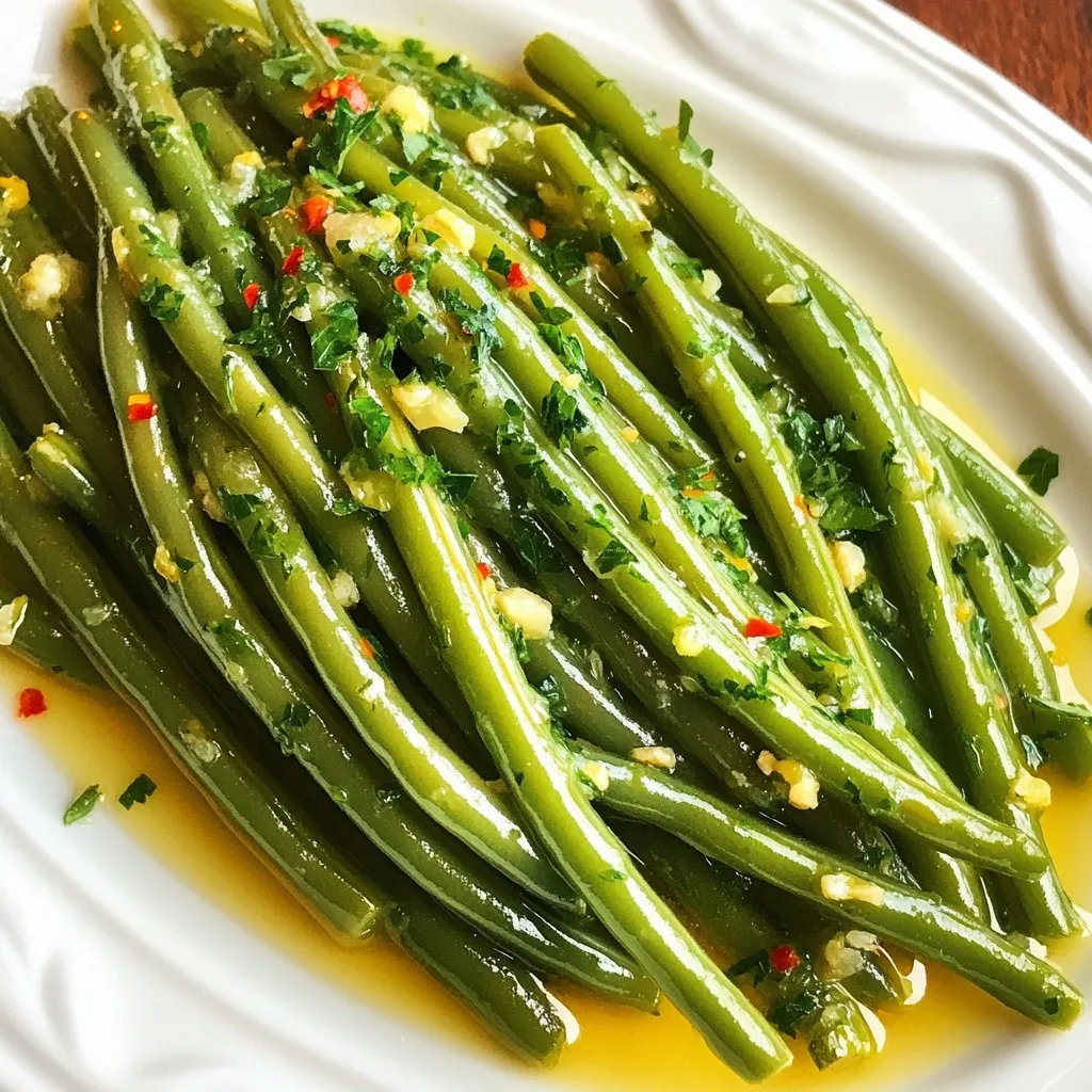 Garlic Butter Green Beans Flavorful Side Dish Recipe
