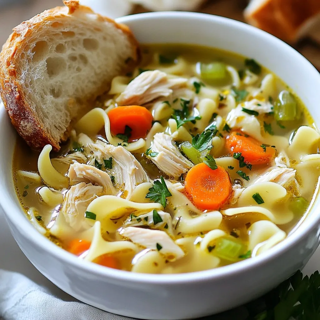 Classic Chicken Noodle Soup Comforting and Easy Meal