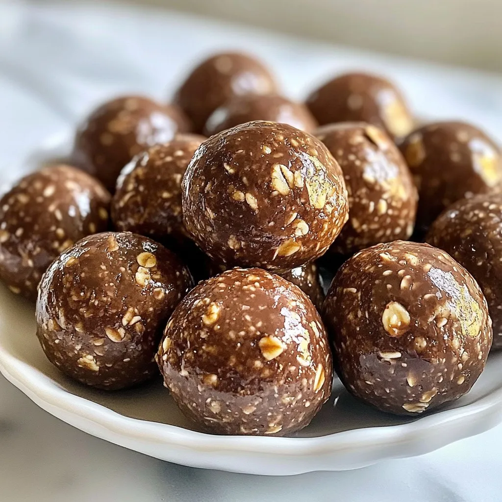 Chocolate Peanut Butter Energy Balls Healthy Snack Option
