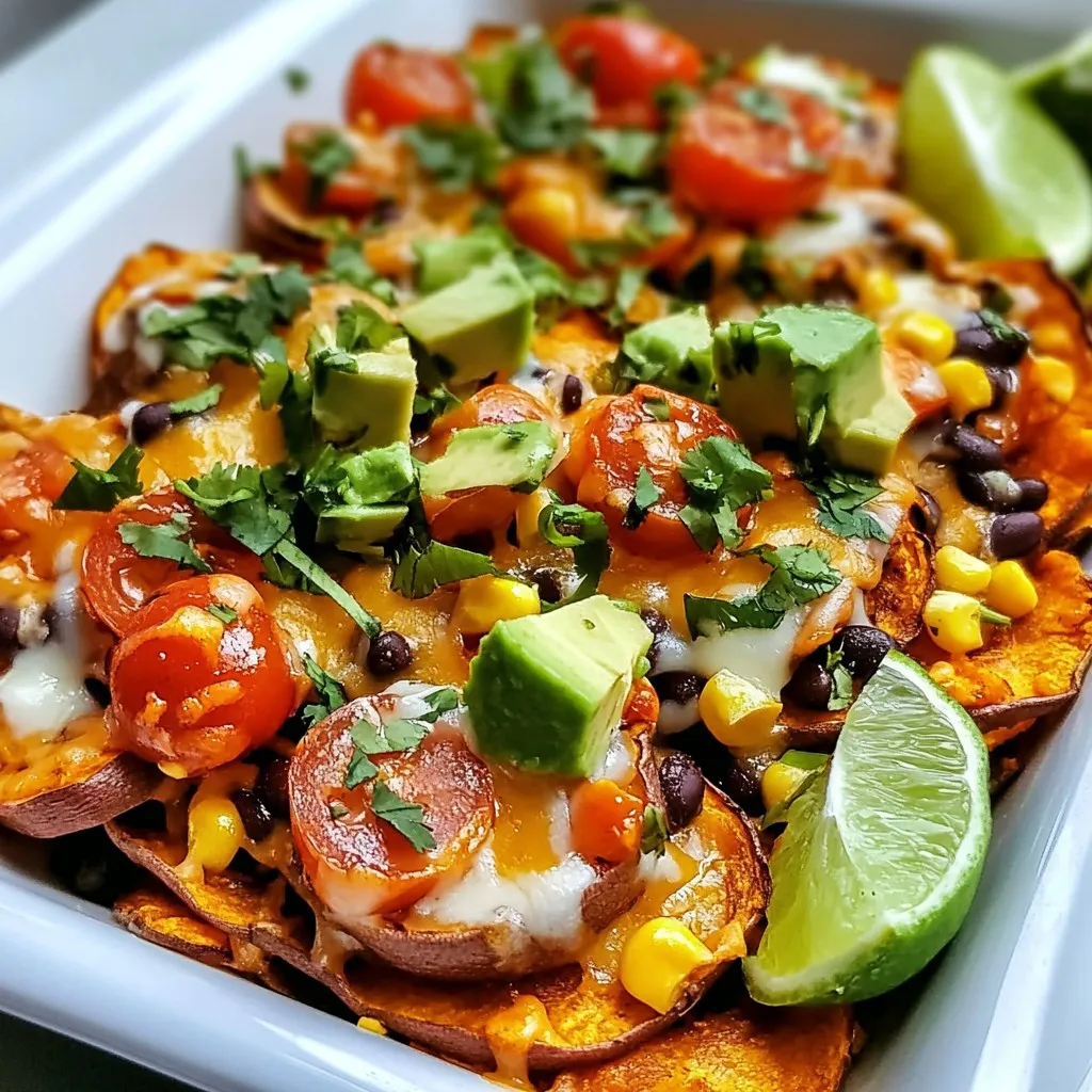 Loaded Sweet Potato Nachos Irresistible and Flavorful