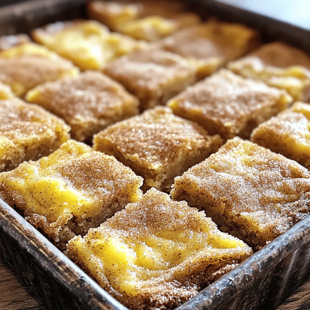 Snickerdoodle Blondie Bars Sweet and Chewy Delight