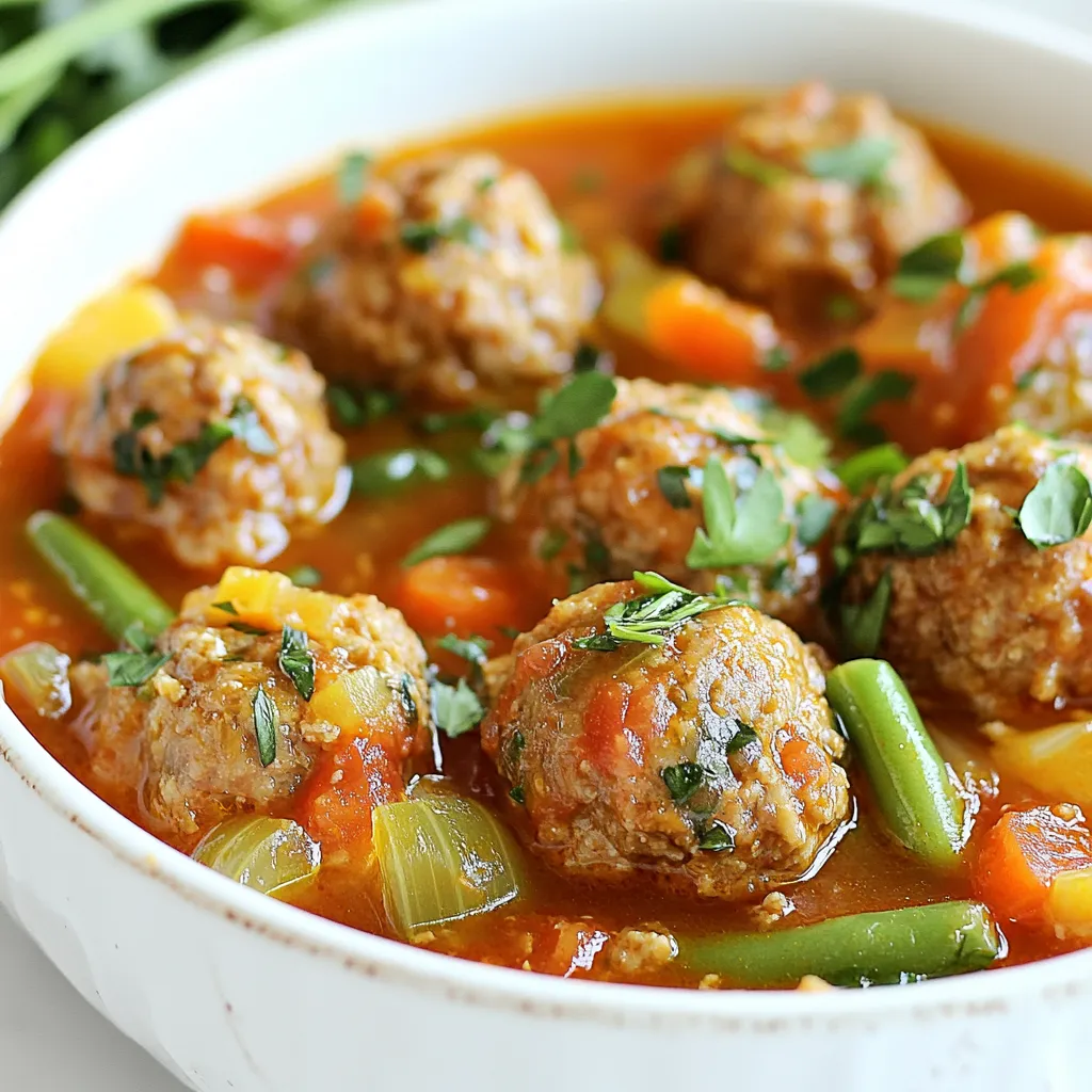 One-Pot Meatball Stew Flavorful and Hearty Dish