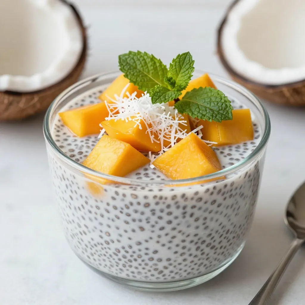 Mango Coconut Chia Pudding Easy and Creamy Delight
