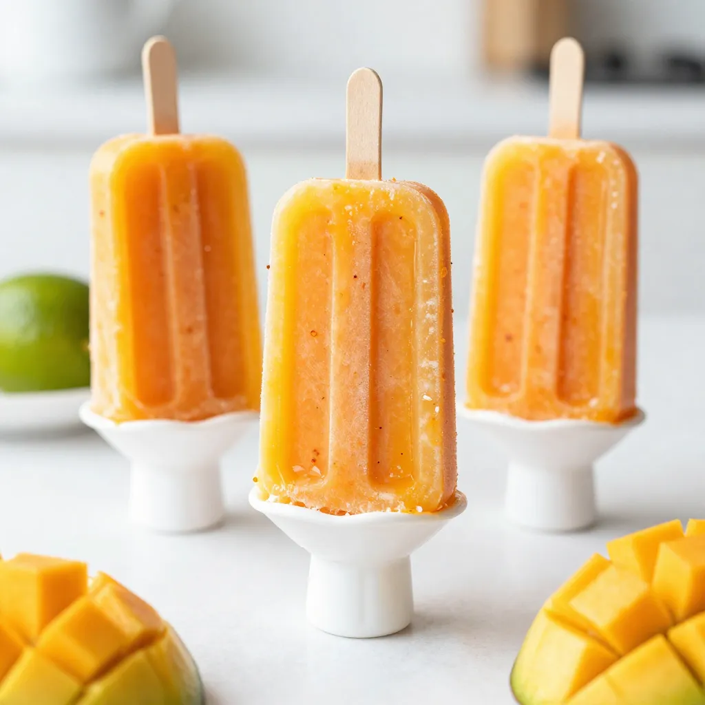 Spicy Mango Margarita Popsicles Refreshing Summer Treat