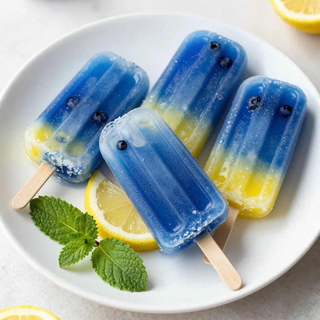 Blueberry Lemonade Pops Refreshing Summer Treat