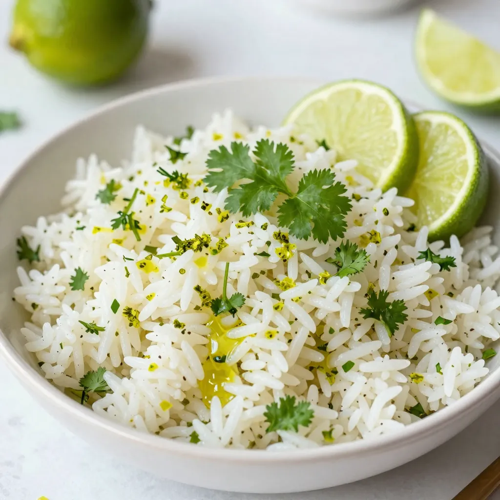 Lime Cilantro Rice Flavorful and Easy Side Dish