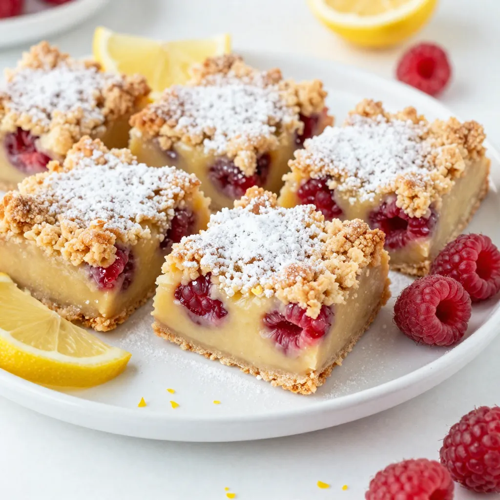 Lemon Raspberry Crumb Bars Delightful and Simple Treat